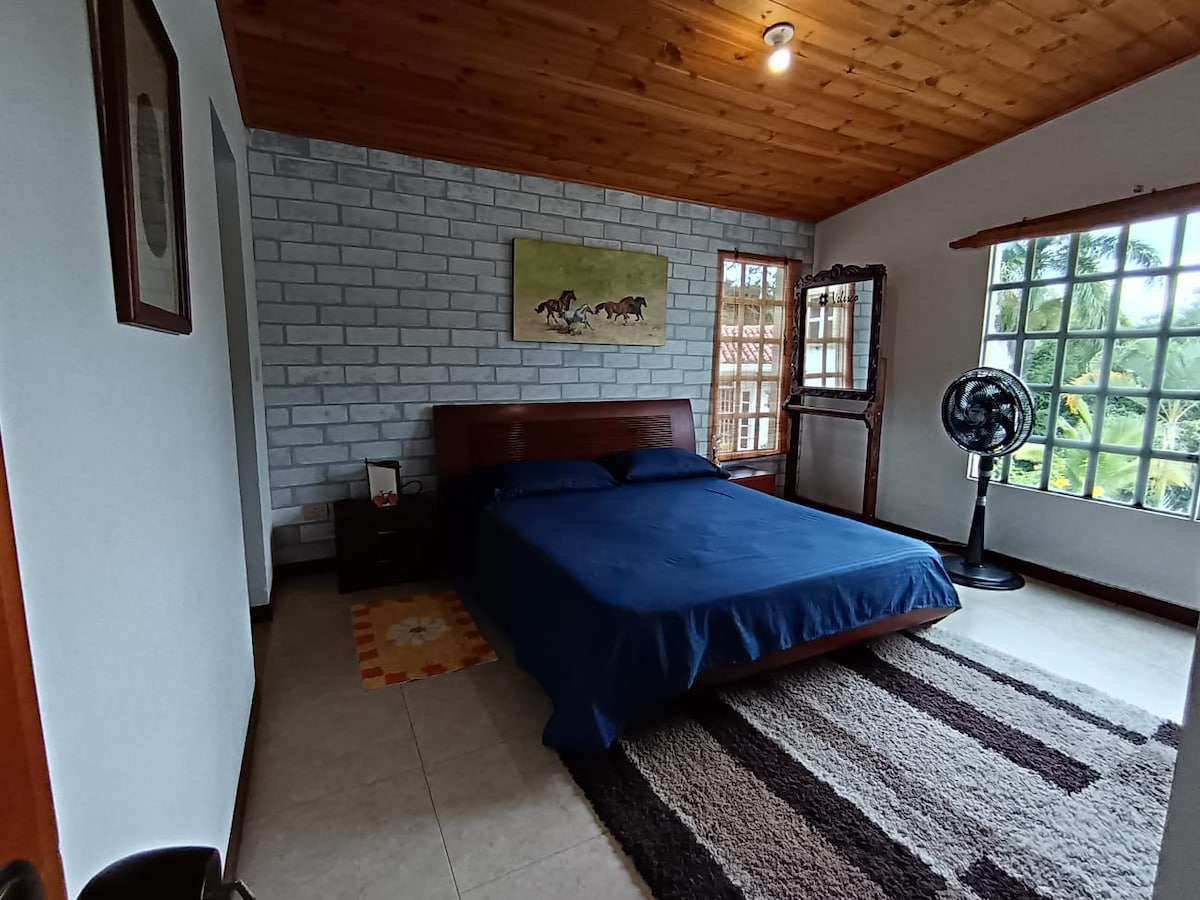 Მთავარი ოთახი. ლამაზი და ფართო, შესანიშნავი ხედი. Მასში არის ტელევიზორი, მაცივარი, დივანი და ცალკე სააბაზანო. 