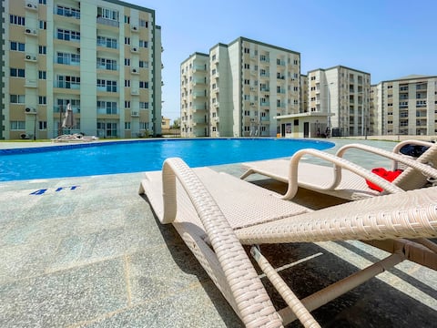 Serenity Haven 2BR · Pool & AC in Gated Estate