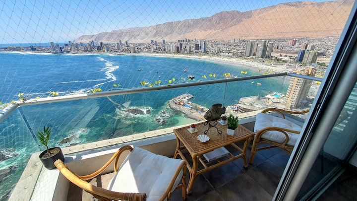 Vista Al Mar · 3 Dorm · Terraza · Playa A 1 Min - Iquique