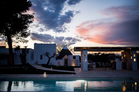 Exclusive trulli with heated pool