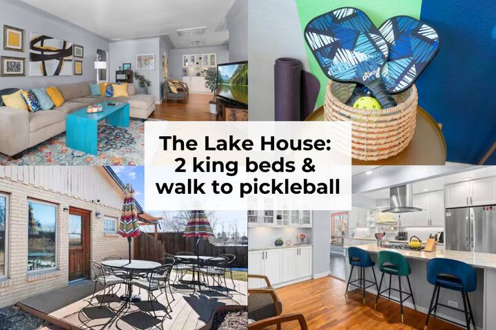 Walk to Huston Lake | 2 king beds | pickleball