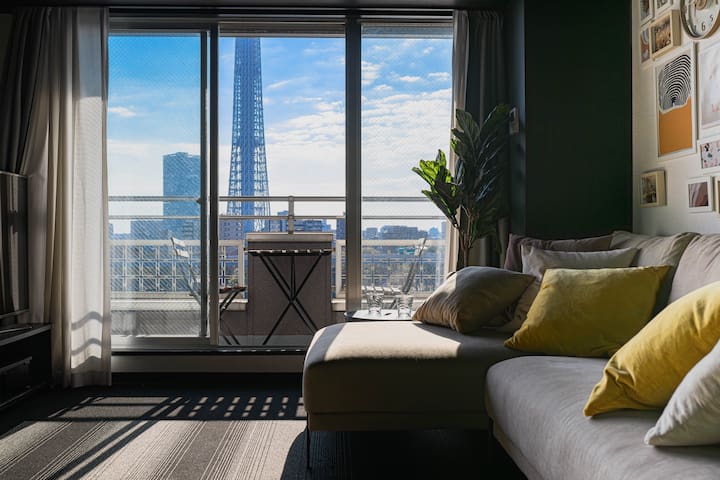 【8mins walk to Asakusa Sta.】View of Tokyo Skytree