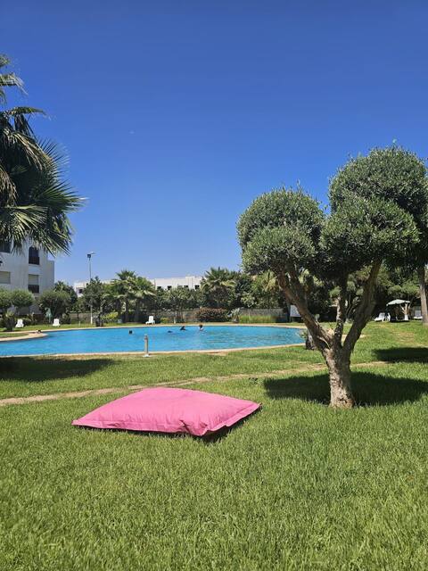 Lovely air-conditioned apartment with pool