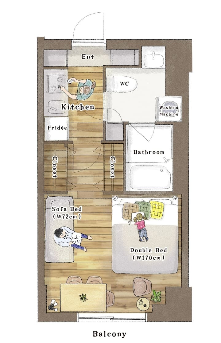 Asakusa & Skytree Area/ Small Flat For Couple - 아키하바라