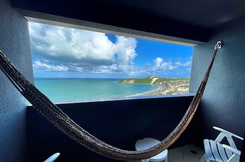 Top performing Airbnb: Panoramic view, 2 min walk from Ponta Negra beach in Natal