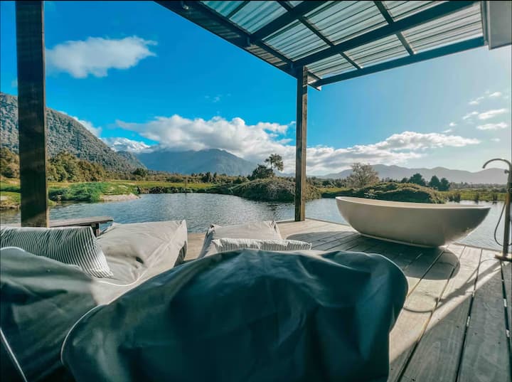 Beautiful view of Luxury Off Grid Cabana Rentals With Fire Pit And Private Seaside Dining