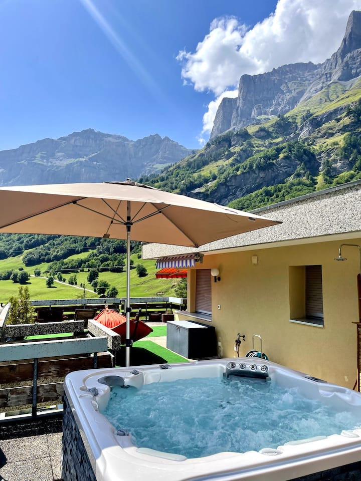 Penthouse-hot Tub-100m2 Terrace - Kanton Wallis