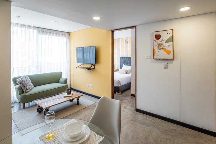 Intimate Apt+jacuzzi+wifi+laundry+tv @ Bogota - Bogotá