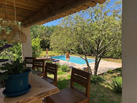 Villa Flora in Provence, heated pool