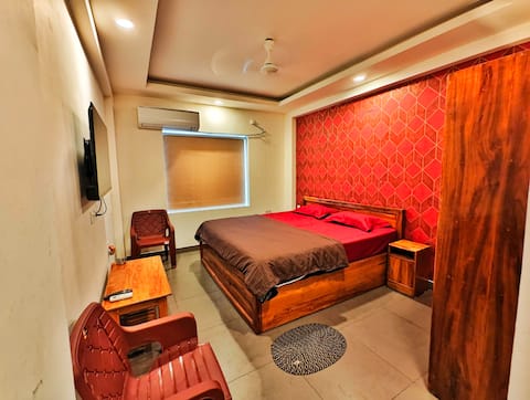 Flat in Resort+500m from beach+AC+car parking
