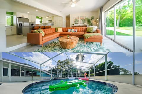 Large Pool, 8 min to beach, BBQ, PingPong