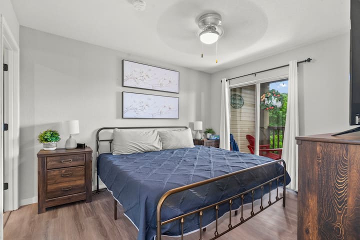 Relaxation awaits in the Master Bedroom, where comfort meets style and evenings are as peaceful as the lake it overlooks.
