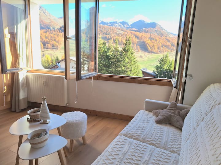 T2 Rénové 4 Pers – Calme – 400 M Pistes & Centre - Montgenèvre