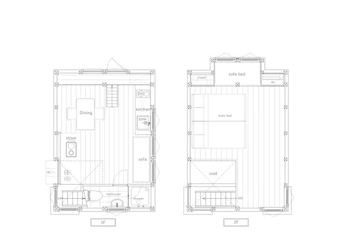 尾道の隠れ宿。小屋暮らし体験ができます。 - Onomichi