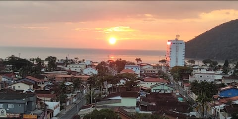 Top performing Airbnb: New apartment overlooking the ocean Bertioga center in Bertioga