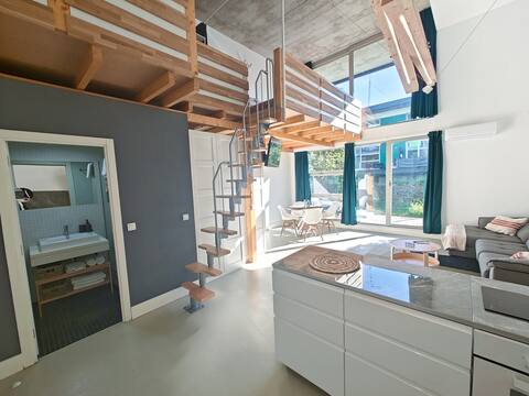 Loft in Alcalá de Henares for 5 with terrace and BBQ