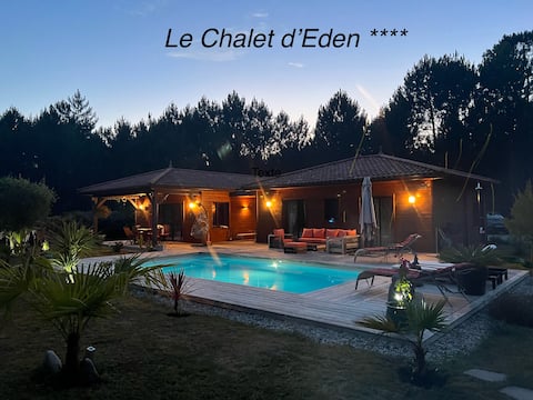 Villa 4* Le Chalet d'Eden close to beaches and the ocean