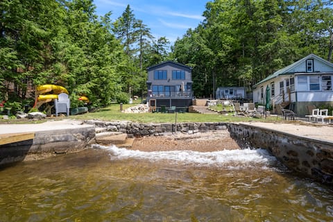New House on Big Sebago w/ Private Water Frontage!