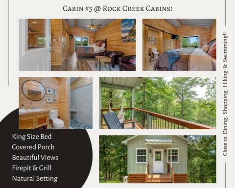 #5 @ Rock Creek Cabins | 15 min. to National Park!