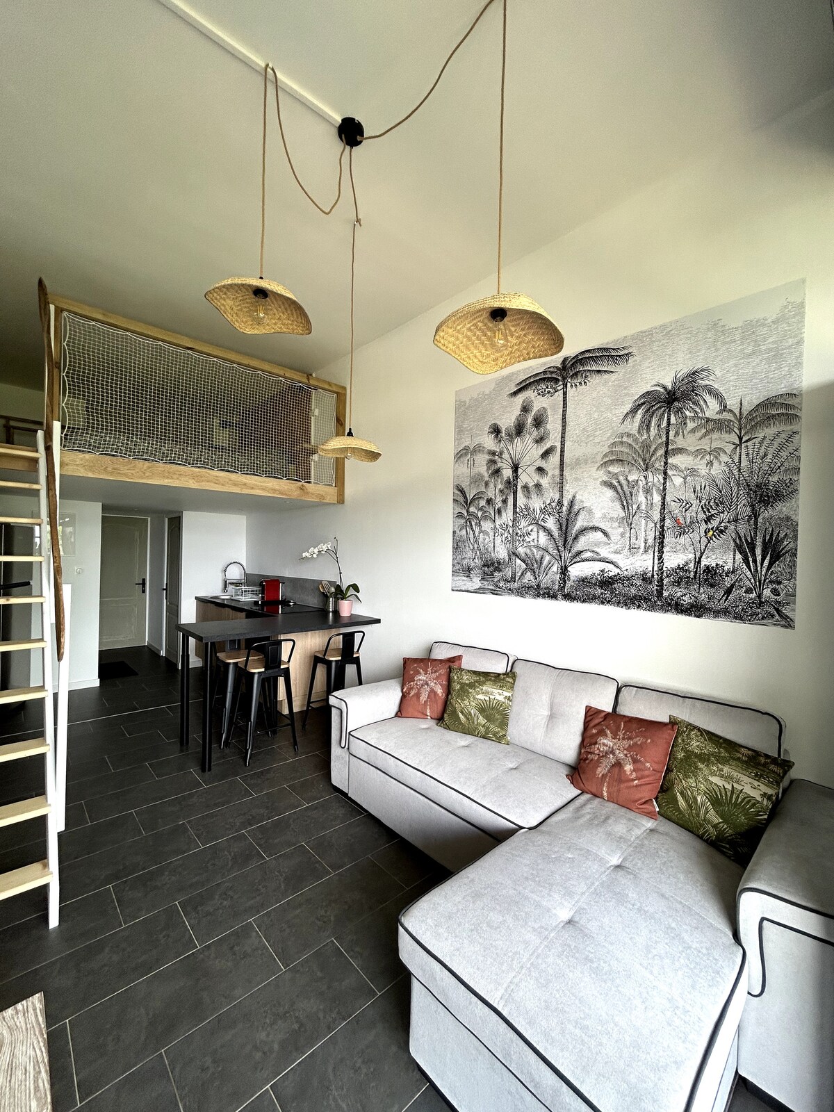 Airbnb performant: Charming studio with terrace. à Saint Denis
