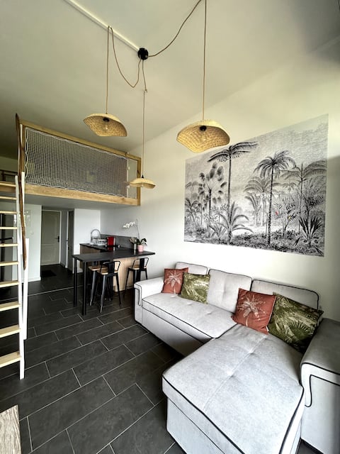 Top performing Airbnb: Charming studio with terrace. in Saint Denis