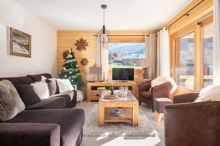 Appartement Chaleureux, Avec Belle Terrasse - Le Grand-Bornand