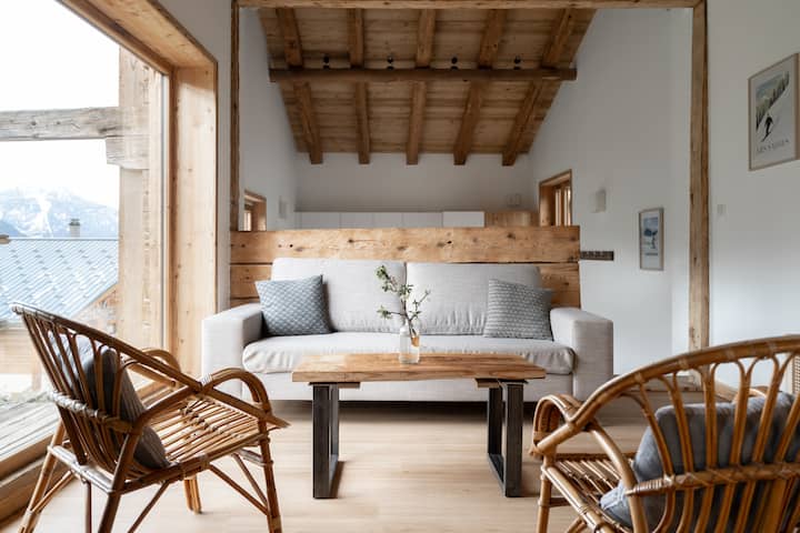 Chalet Grand Mont - Terrasse Et Vue - Beaufort