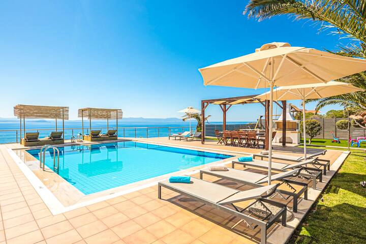 Seafront Villa w/ Pool, Sea Access & Sunset Views gallery image 2
