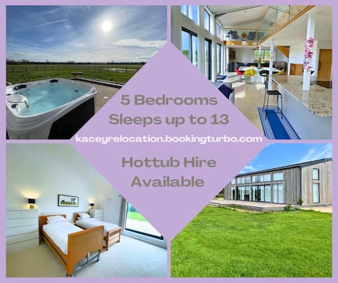 Bright 5-Bed Barn Near Ridgeway with Scenic Views