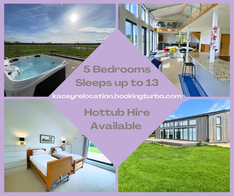 Bright 5-Bed Barn Near Ridgeway with Scenic Views