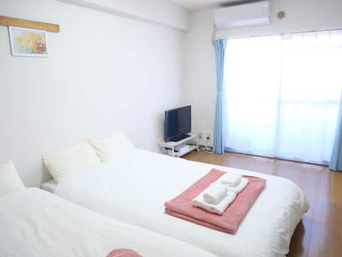 Excellent access!As a base for Sightseeing in Beppu!駐車場確約！NO3