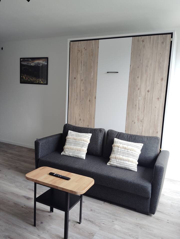 Studio Volcane Avec Vue, Balcon Et Parking Privé - Mont-Dore