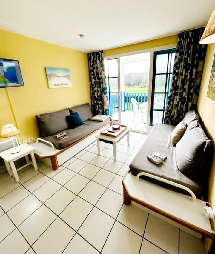 Appart 4/7 P - Grande Terrasse Vue Golf - Piscine - Talmont-Saint-Hilaire