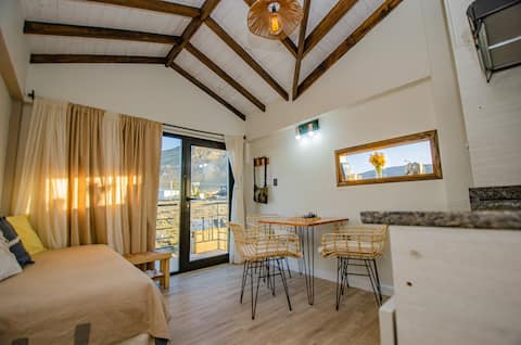 Casita Michay with a view of the mountains