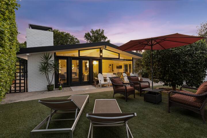 Stunning. Timeless. Mid-Century Modern Hideaway.