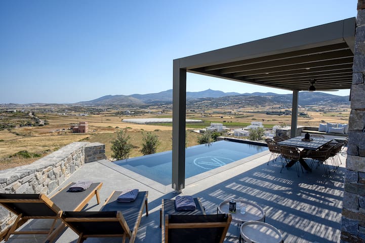Villa Anat ‘Below’ Paros, Private Pool + Sea View 