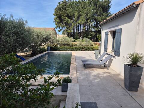 Villa with private pool in winery