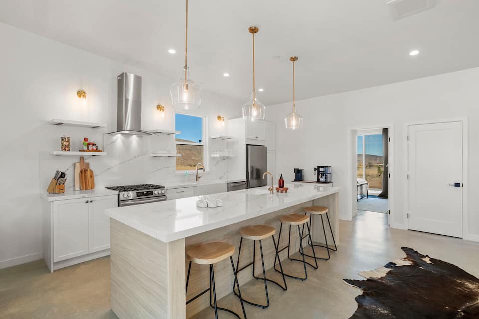 Modern kitchen with full amenities