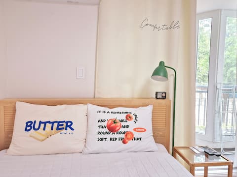 2 minutes from Nowon Station!/Free parking/12 o'clock check-out/Tranquil residence/Clean, cozy/Welcome to Jangbak