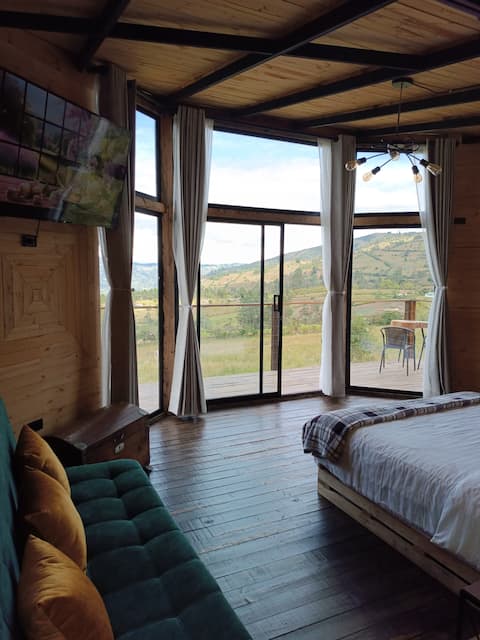 Open-air cabin in Macheta, Cundinamarca