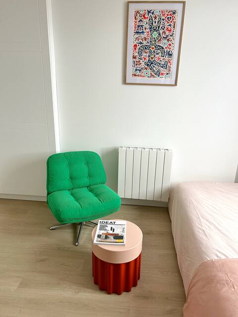Popular Airbnb listing: Cozy studio in the heart of Lille • View of Sacré-Cœur in Wazemmes