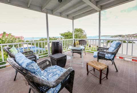 Ocean View Home & Garden! Downtown Christiansted