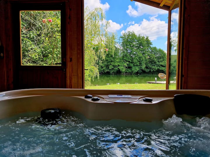Chalet Avec Spa Privatif Au Bord De Leau - Somme