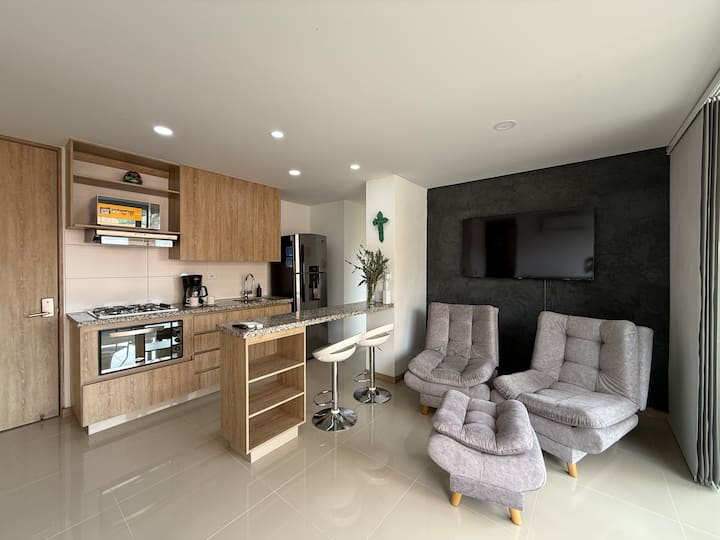 Modern Apartment With Fast Wi-fi - Panoramic View - Sabaneta