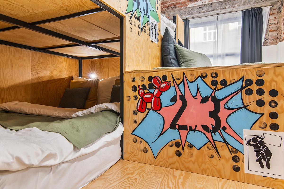 Este es el detalle de una de las camas de la caja.