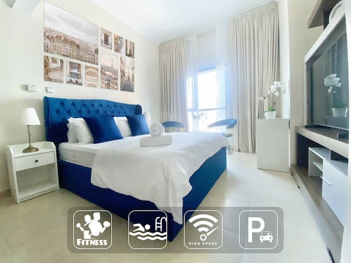 Cozy Studio In Dubai Marina By Beach & Metro - Dubai Marina
