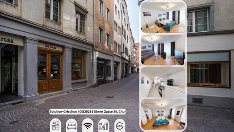Old town apartment, washing machine - Solution Grischun