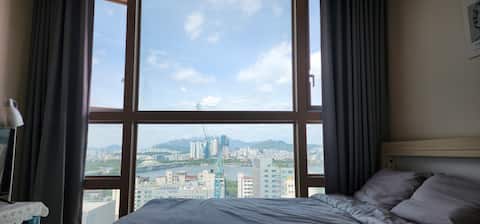 [Open Sale] 1 minute from Dangsan Station/Clean & Clean Accommodation/Beautiful Han River View/# Long-term stay