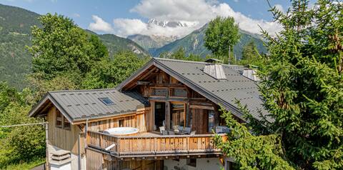 Luxurious chalet, Mont Blanc view 5 min chairlift