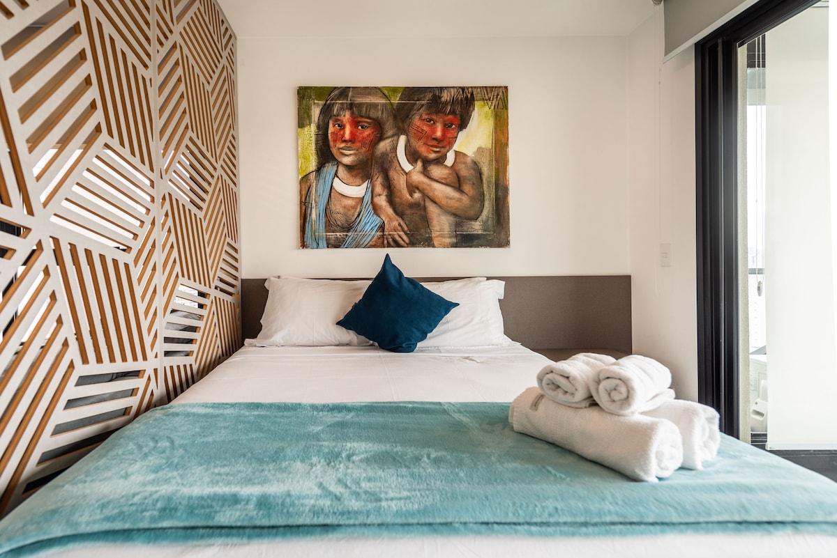 Imóvel de sucesso: Amazing apartment with wonderful view, Campo Belo metro station em Itaim Bibi